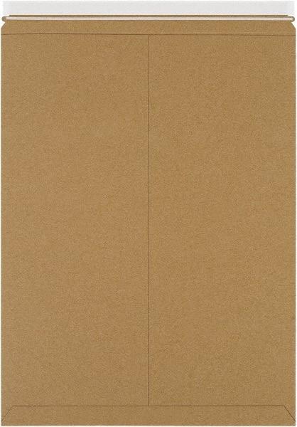 Made in USA - 18" Long x 12-1/2" Wide Peel-Off Self-Seal Flat Mailer - Kraft - All Tool & Supply