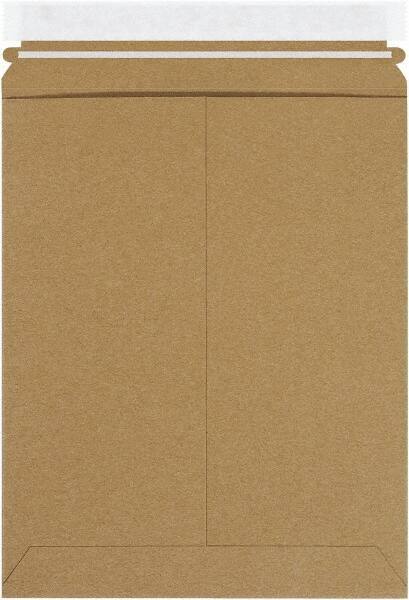 Made in USA - 11" Long x 8-1/2" Wide Peel-Off Self-Seal Flat Mailer - Kraft - All Tool & Supply