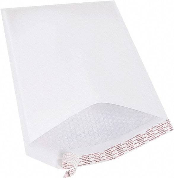 Made in USA - 19" Long x 12-1/2" Wide Peel-Off Self-Seal Bubble Mailer - White - All Tool & Supply