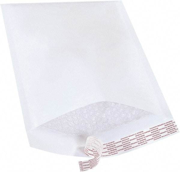 Made in USA - 14-1/2" Long x 8-1/2" Wide Peel-Off Self-Seal Bubble Mailer - White - All Tool & Supply