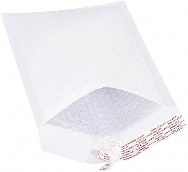 Value Collection - 12" Long x 7-1/4" Wide Peel-Off Self-Seal Bubble Mailer - White - All Tool & Supply