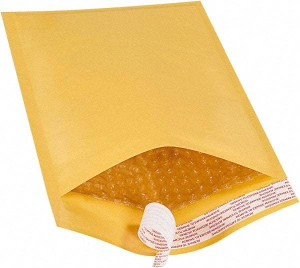 Value Collection - 12" Long x 7-1/4" Wide Peel-Off Self-Seal Bubble Mailer - Kraft - All Tool & Supply