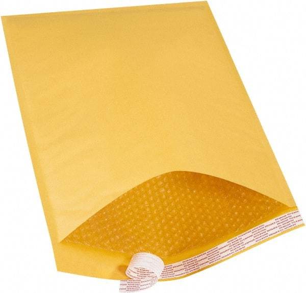 Made in USA - 20" Long x 14-1/4" Wide Peel-Off Self-Seal Bubble Mailer - Kraft - All Tool & Supply