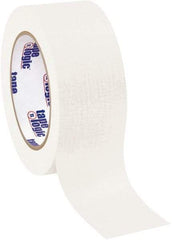 Tape Logic - 2" Wide x 60 Yd Long White Crepe Paper Masking Tape - 4.9 mil Thick - All Tool & Supply