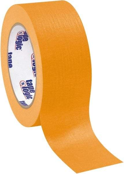 Tape Logic - 2" Wide x 60 Yd Long Orange Crepe Paper Masking Tape - 4.9 mil Thick - All Tool & Supply