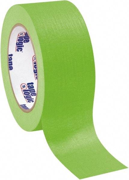 Tape Logic - 2" Wide x 60 Yd Long Green Crepe Paper Masking Tape - 4.9 mil Thick - All Tool & Supply