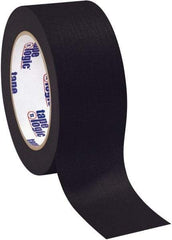 Tape Logic - 2" Wide x 60 Yd Long Black Crepe Paper Masking Tape - 4.9 mil Thick - All Tool & Supply