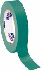 Tape Logic - 1" Wide x 60 Yd Long Green Crepe Paper Masking Tape - 4.9 mil Thick - All Tool & Supply