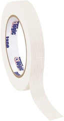 Tape Logic - 3/4" Wide x 60 Yd Long White Crepe Paper Masking Tape - 4.9 mil Thick - All Tool & Supply