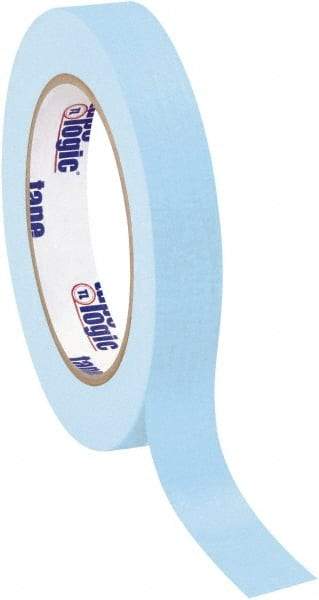 Tape Logic - 3/4" Wide x 60 Yd Long Blue Crepe Paper Masking Tape - 4.9 mil Thick - All Tool & Supply