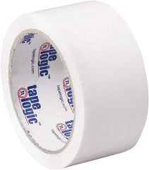 Tape Logic - 2" x 55 Yd White Acrylic Adhesive Packaging Tape - Polypropylene Film Backing, 2.2 mil Thick, 21.4 Lb Tensile Strength - All Tool & Supply