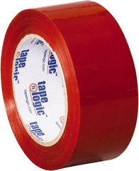 Tape Logic - 2" x 110 Yd Red Acrylic Adhesive Packaging Tape - Polypropylene Film Backing, 2.2 mil Thick, 21.4 Lb Tensile Strength - All Tool & Supply