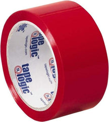 Tape Logic - 2" x 55 Yd Red Acrylic Adhesive Packaging Tape - Polypropylene Film Backing, 2.2 mil Thick, 21.4 Lb Tensile Strength - All Tool & Supply