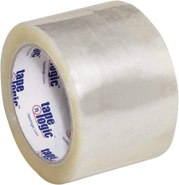 Tape Logic - 3" x 55 Yd Clear Hot Melt Adhesive Packaging Tape - Polypropylene Film Backing, 3 mil Thick, 45 Lb Tensile Strength - All Tool & Supply