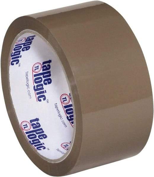 Tape Logic - 2" x 55 Yd Tan Hot Melt Adhesive Packaging Tape - Polypropylene Film Backing, 1.9 mil Thick, 22 Lb Tensile Strength - All Tool & Supply