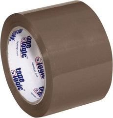 Tape Logic - 3" x 110 Yd Tan Hot Melt Adhesive Packaging Tape - Polypropylene Film Backing, 1.6 mil Thick, 26 Lb Tensile Strength - All Tool & Supply