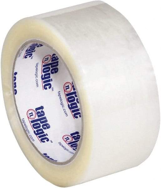 Tape Logic - 2" x 110 Yd Clear Hot Melt Adhesive Packaging Tape - Polypropylene Film Backing, 2.5 mil Thick, 36 Lb Tensile Strength - All Tool & Supply