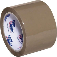 Tape Logic - 3" x 110 Yd Tan Acrylic Adhesive Packaging Tape - Polypropylene Film Backing, 2.6 mil Thick, 24.7 Lb Tensile Strength - All Tool & Supply