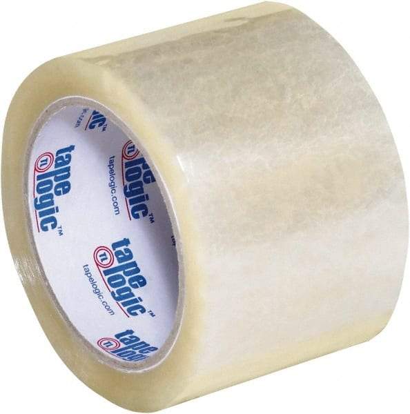 Tape Logic - 3" x 55 Yd Clear Acrylic Adhesive Packaging Tape - Polypropylene Film Backing, 2.6 mil Thick, 24.7 Lb Tensile Strength - All Tool & Supply