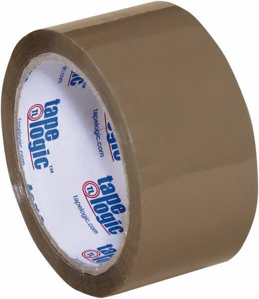 Tape Logic - 2" x 55 Yd Tan Acrylic Adhesive Packaging Tape - Polypropylene Film Backing, 2 mil Thick, 20 Lb Tensile Strength - All Tool & Supply