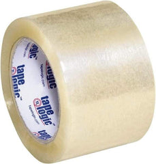 Tape Logic - 3" x 110 Yd Clear Acrylic Adhesive Packaging Tape - Polypropylene Film Backing, 1.8 mil Thick, 18 Lb Tensile Strength - All Tool & Supply