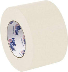 Tape Logic - 3" x 60 Yd Natural White Rubber Adhesive Packaging Tape - Paper Backing, 8 mil Thick - All Tool & Supply