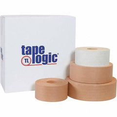 Tape Logic - 72mm x 1000' Kraft Water Activated Adhesive Packaging Tape - Paper Backing, 5 mil Thick - All Tool & Supply