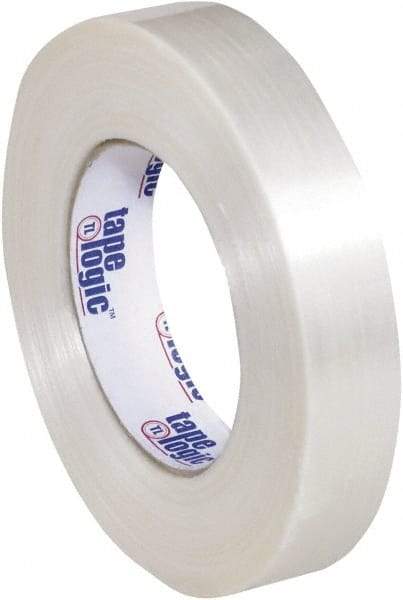 Tape Logic - 1" x 60 Yd Clear Hot Melt Adhesive Strapping Tape - Polypropylene Film Backing, 5.9 mil Thick, 320 Lb Tensile Strength - All Tool & Supply