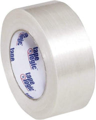 Tape Logic - 2" x 60 Yd Clear Hot Melt Adhesive Strapping Tape - Polypropylene Film Backing, 5.1 mil Thick, 275 Lb Tensile Strength - All Tool & Supply