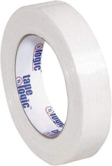 Tape Logic - 1" x 60 Yd Clear Hot Melt Adhesive Strapping Tape - Polypropylene Film Backing, 4.3 mil Thick, 156 Lb Tensile Strength - All Tool & Supply