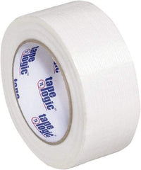 Tape Logic - 2" x 60 Yd Clear Hot Melt Adhesive Strapping Tape - Polypropylene Film Backing, 3.9 mil Thick, 100 Lb Tensile Strength - All Tool & Supply