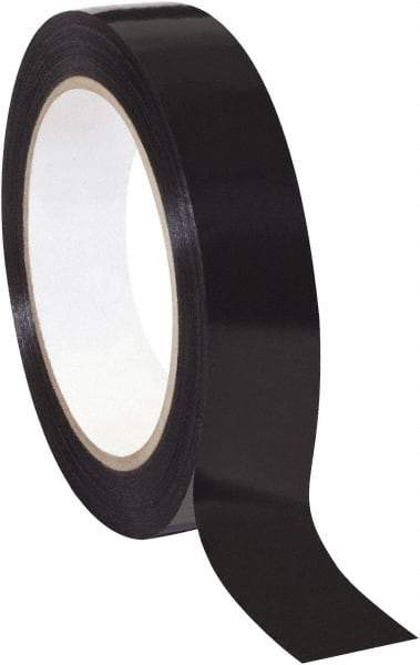 Tape Logic - 1" x 60 Yd Black Rubber Adhesive Strapping Tape - Polypropylene Film Backing, 2.7 mil Thick, 90 Lb Tensile Strength - All Tool & Supply