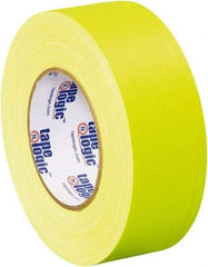 Tape Logic - 2" x 50 Yds Fluorescent Yellow Gaffers Tape - 11 mil, Rubber Adhesive - All Tool & Supply