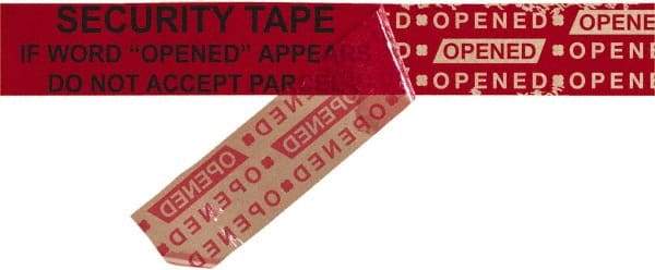 Tape Logic - 9" Long, Red Security Tape - For Multi-Use - All Tool & Supply