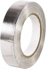 Made in USA - 1" x 60 Yds Silver Foil Tape - 5 mil, Acrylic Adhesive, Aluminum Foil Backing - All Tool & Supply