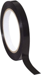 Tape Logic - 1/2" x 60 Yd Black Rubber Adhesive Strapping Tape - Polypropylene Film Backing, 2.7 mil Thick, 90 Lb Tensile Strength - All Tool & Supply