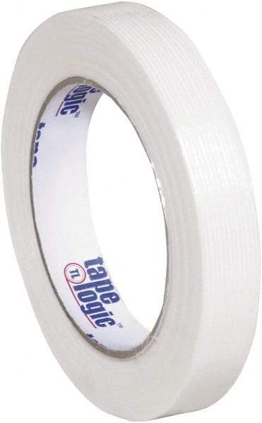 Tape Logic - 3/4" x 60 Yd Clear Hot Melt Adhesive Strapping Tape - Polypropylene Film Backing, 3.9 mil Thick, 100 Lb Tensile Strength - All Tool & Supply