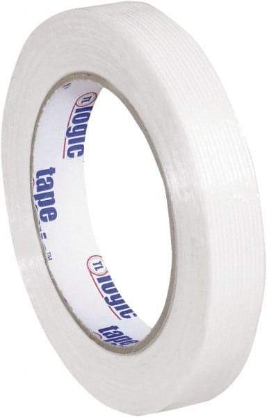 Tape Logic - 3/4" x 60 Yd Clear Hot Melt Adhesive Strapping Tape - Polypropylene Film Backing, 4.3 mil Thick, 156 Lb Tensile Strength - All Tool & Supply