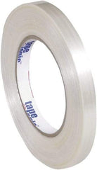 Tape Logic - 1/2" x 60 Yd Clear Hot Melt Adhesive Strapping Tape - Polypropylene Film Backing, 5.9 mil Thick, 320 Lb Tensile Strength - All Tool & Supply