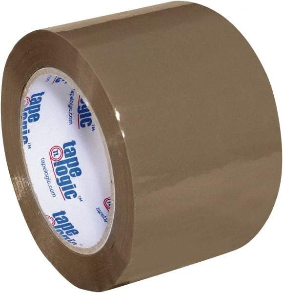 Tape Logic - 3" x 110 Yd Tan Acrylic Adhesive Packaging Tape - Polypropylene Film Backing, 1.8 mil Thick, 18 Lb Tensile Strength - All Tool & Supply