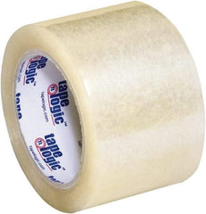 Tape Logic - 3" x 55 Yd Clear Acrylic Adhesive Packaging Tape - Polypropylene Film Backing, 3.5 mil Thick, 33.7 Lb Tensile Strength - All Tool & Supply