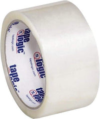 Tape Logic - 2" x 55 Yd Clear Hot Melt Adhesive Packaging Tape - Polypropylene Film Backing, 2.5 mil Thick, 36 Lb Tensile Strength - All Tool & Supply