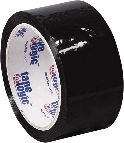 Tape Logic - 2" x 55 Yd Black Acrylic Adhesive Packaging Tape - Polypropylene Film Backing, 2.2 mil Thick, 21.4 Lb Tensile Strength - All Tool & Supply