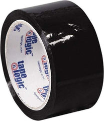 Tape Logic - 2" x 55 Yd Black Acrylic Adhesive Packaging Tape - Polypropylene Film Backing, 2.2 mil Thick, 21.4 Lb Tensile Strength - All Tool & Supply