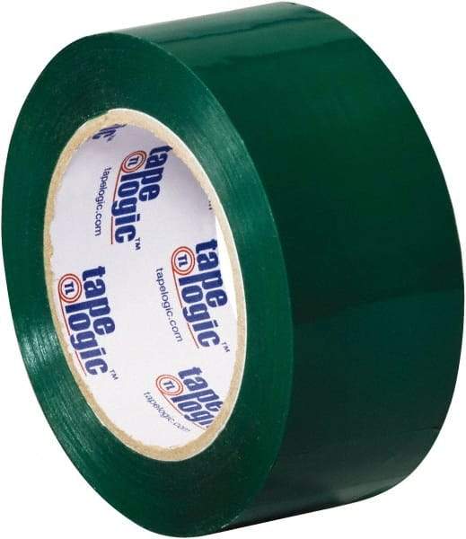 Tape Logic - 2" x 110 Yd Green Acrylic Adhesive Packaging Tape - Polypropylene Film Backing, 2.2 mil Thick, 21.4 Lb Tensile Strength - All Tool & Supply