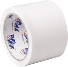 Tape Logic - 3" x 55 Yd White Acrylic Adhesive Packaging Tape - Polypropylene Film Backing, 2.2 mil Thick, 21.4 Lb Tensile Strength - All Tool & Supply