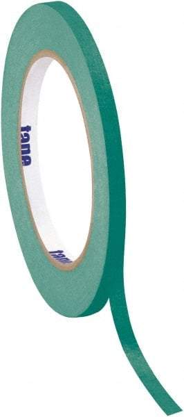 Tape Logic - 1/2" Wide x 60 Yd Long Green Crepe Paper Masking Tape - 4.9 mil Thick - All Tool & Supply