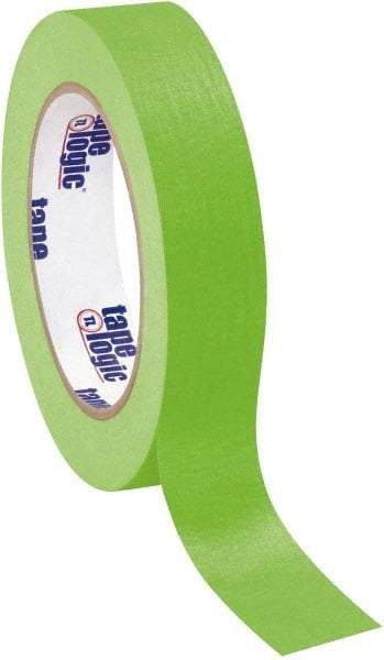 Tape Logic - 1" Wide x 60 Yd Long Green Crepe Paper Masking Tape - 4.9 mil Thick - All Tool & Supply