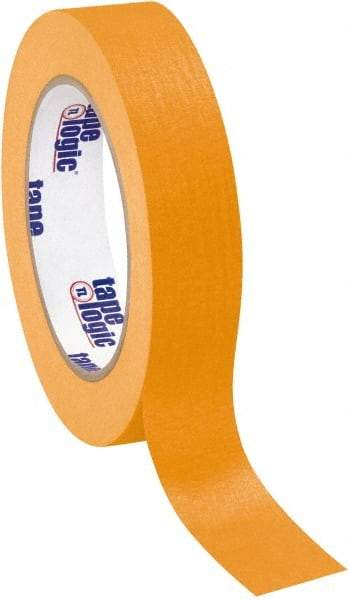 Tape Logic - 1" Wide x 60 Yd Long Orange Crepe Paper Masking Tape - 4.9 mil Thick - All Tool & Supply