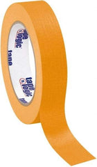 Tape Logic - 1" Wide x 60 Yd Long Orange Crepe Paper Masking Tape - 4.9 mil Thick - All Tool & Supply